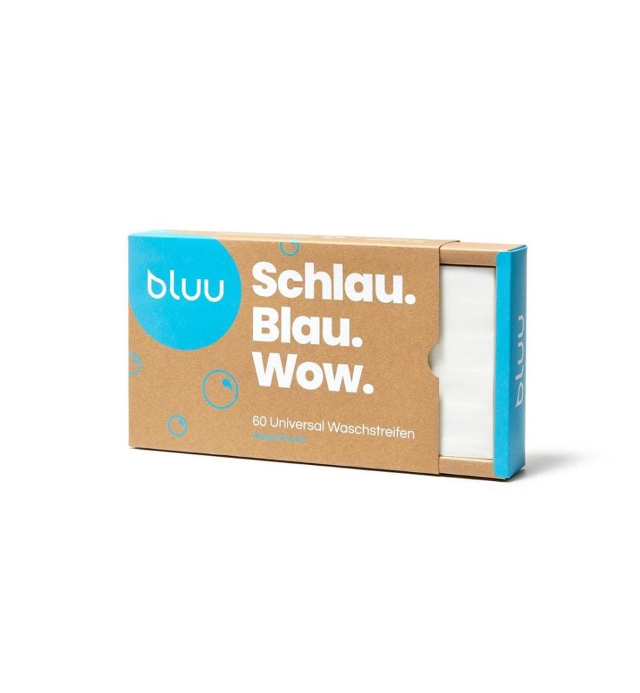 bluu - Bandes détergentes universelles Alpenfrische 60 pièces