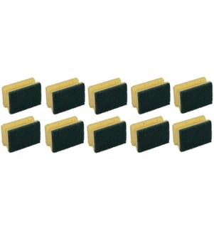 EDI BAUR - Éponge Profi 10 Pièce/s, jaune/vert, petit
