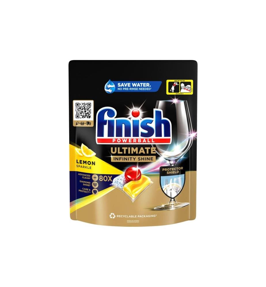 Finish - Détergent pour lave-vaisselle Ultimate Infinity Shine Tabs 80 Pièce/s