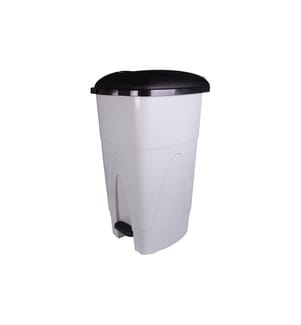 EDI CLEAN - Poubelle à pédale Kick 110 l, Gris/Noir