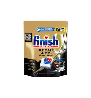 Finish - Détergent pour lave-vaisselle Ultimate Plus Infinity Shine 73 Caps