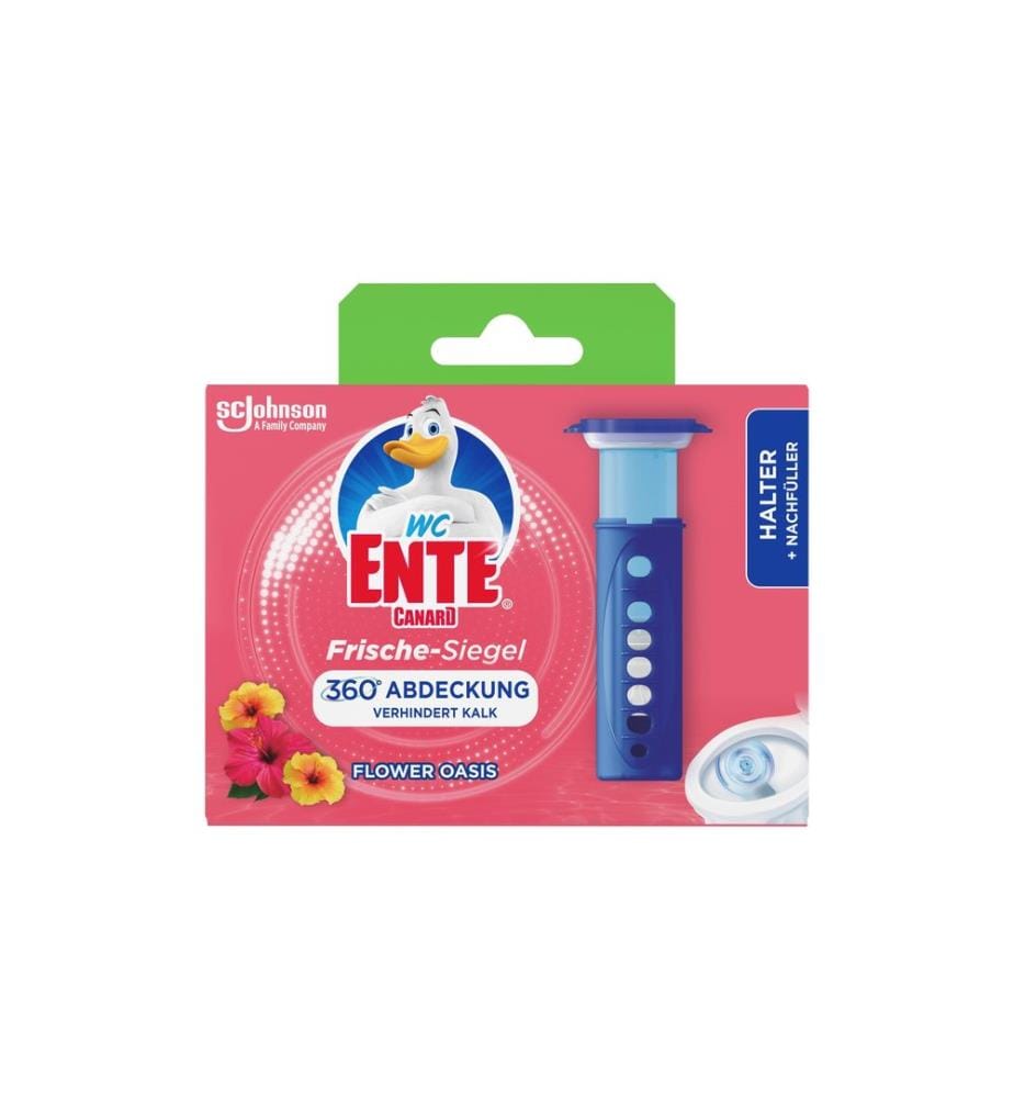 WC-Ente - Nettoyant pour WC Kit de démarrage sceau de fraîcheur Oasis de fleurs