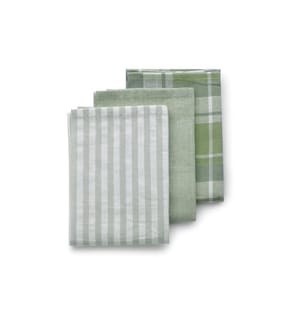 KELA - Geschirrtuch-Set Pasado  3 Stück, Olive Green