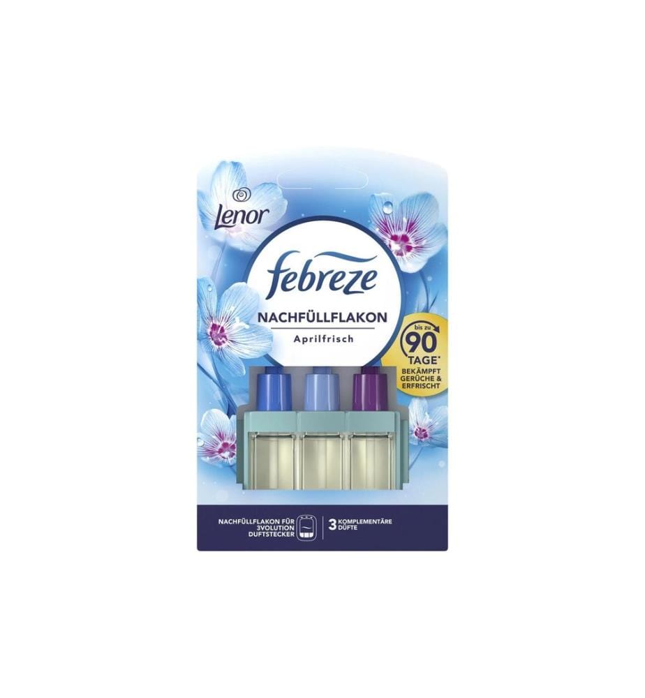 Febreze - 3 recharges de parfum Volution Printemps frais d'avril, 80 ml