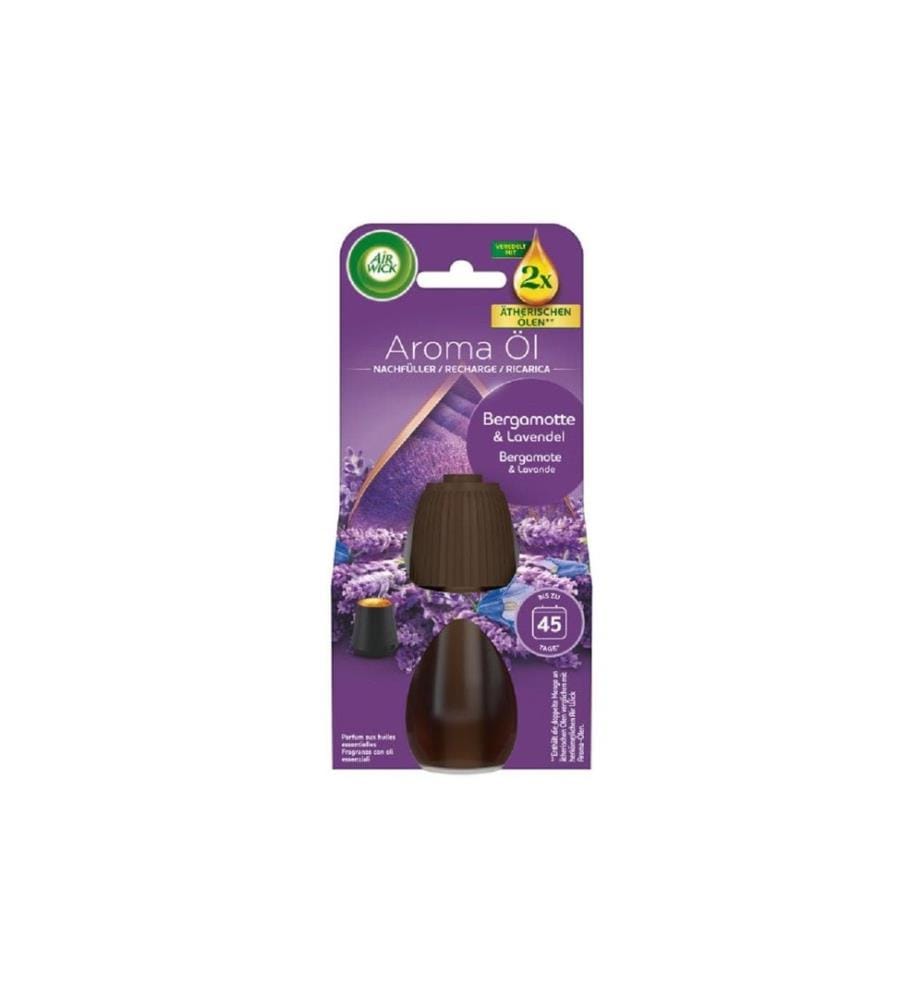 Air Wick - Recharge pour diffuseur de parfum Bergamote et lavande 20 ml