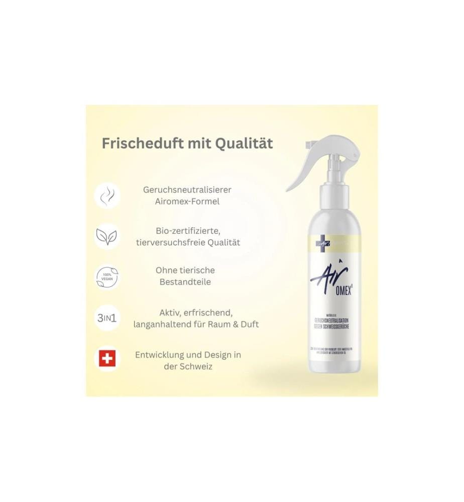 AirOMEX - Neutralisation des odeurs contre les odeurs de transpiration 250 ml