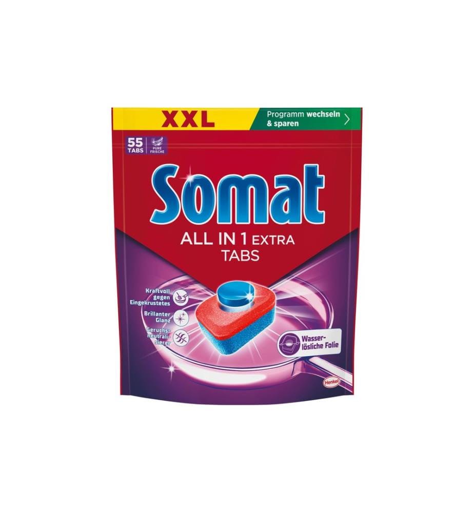 Somat - Détergent pour lave-vaisselle All in 1 Extra 55 Tabs