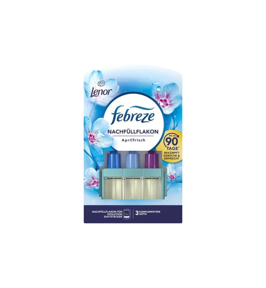 Febreze - Duftstecker Nachfüllflakon 3 Volution, Lenor Aprilfrisch