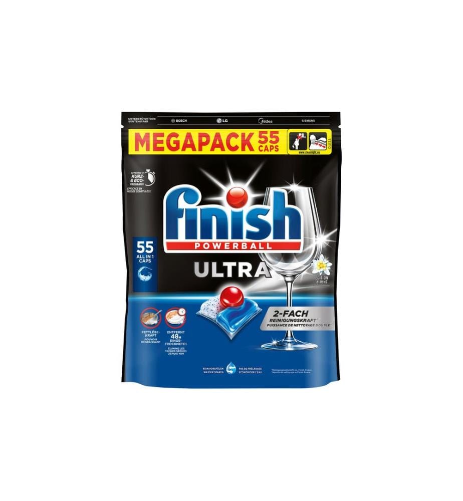 Finish - Détergent pour lave-vaisselle Ultra Megapack 55 l