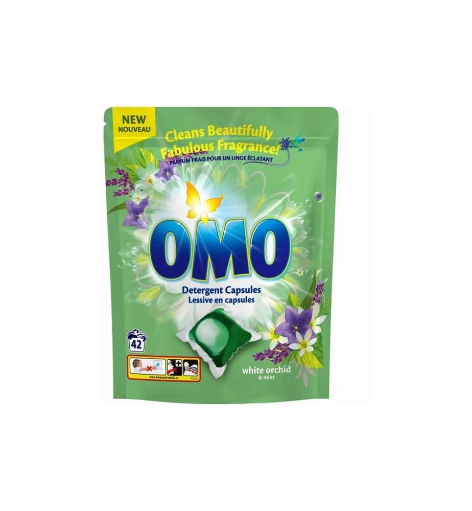Omo - Détergent en pastilles Orchidées Blumenweiss 42 pièces