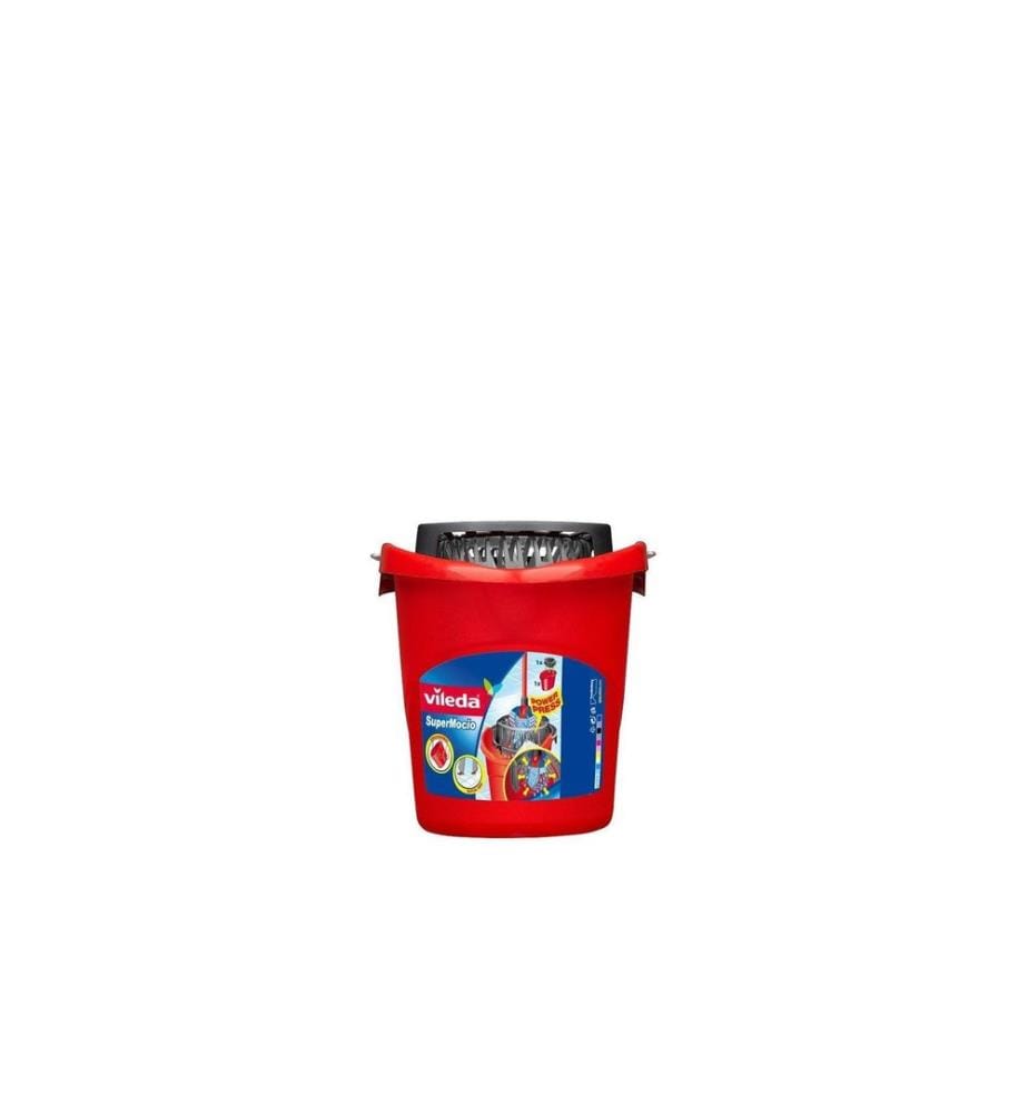VILEDA - Wischmop-Eimer SuperMocio Eimer, 15 l, Rot