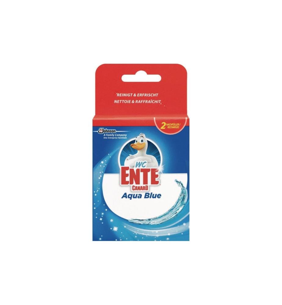 WC-Ente - Nettoyant pour WC Aqua Blue 4in1 Recharge 2 pièces