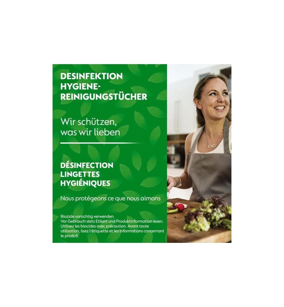 DETTOL - Désinfection Lingettes nettoyantes hygiéniques 60 pièces