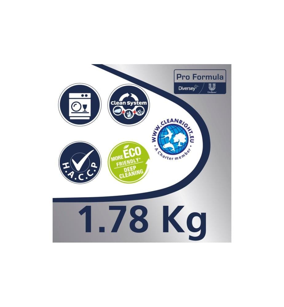 DIVERSEY PRO - Formula Détergent pour lave-vaisselle Sun Classic Tabs 188 Pièce/s