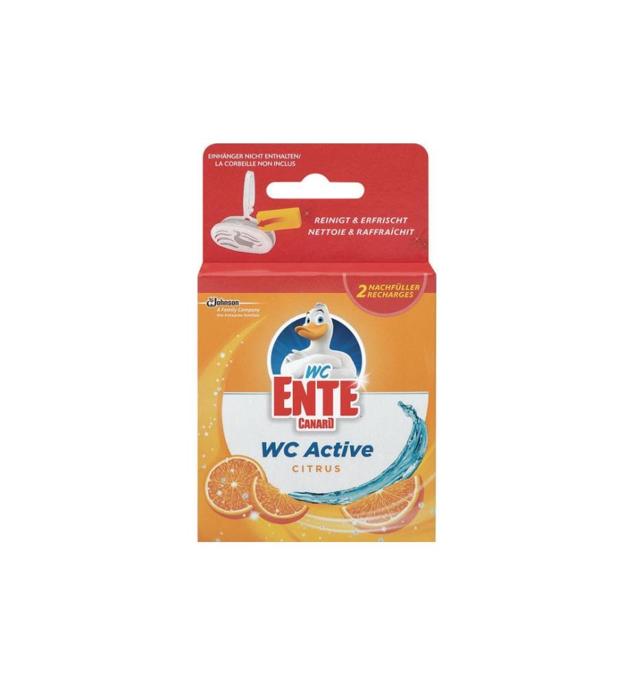WC-Ente Nettoyant WC WC Active 3en1 Recharge Citron 2 pièces