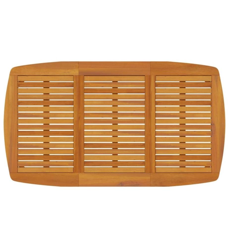 Table de jardin 160x90x75 cm Bois d'acacia solide