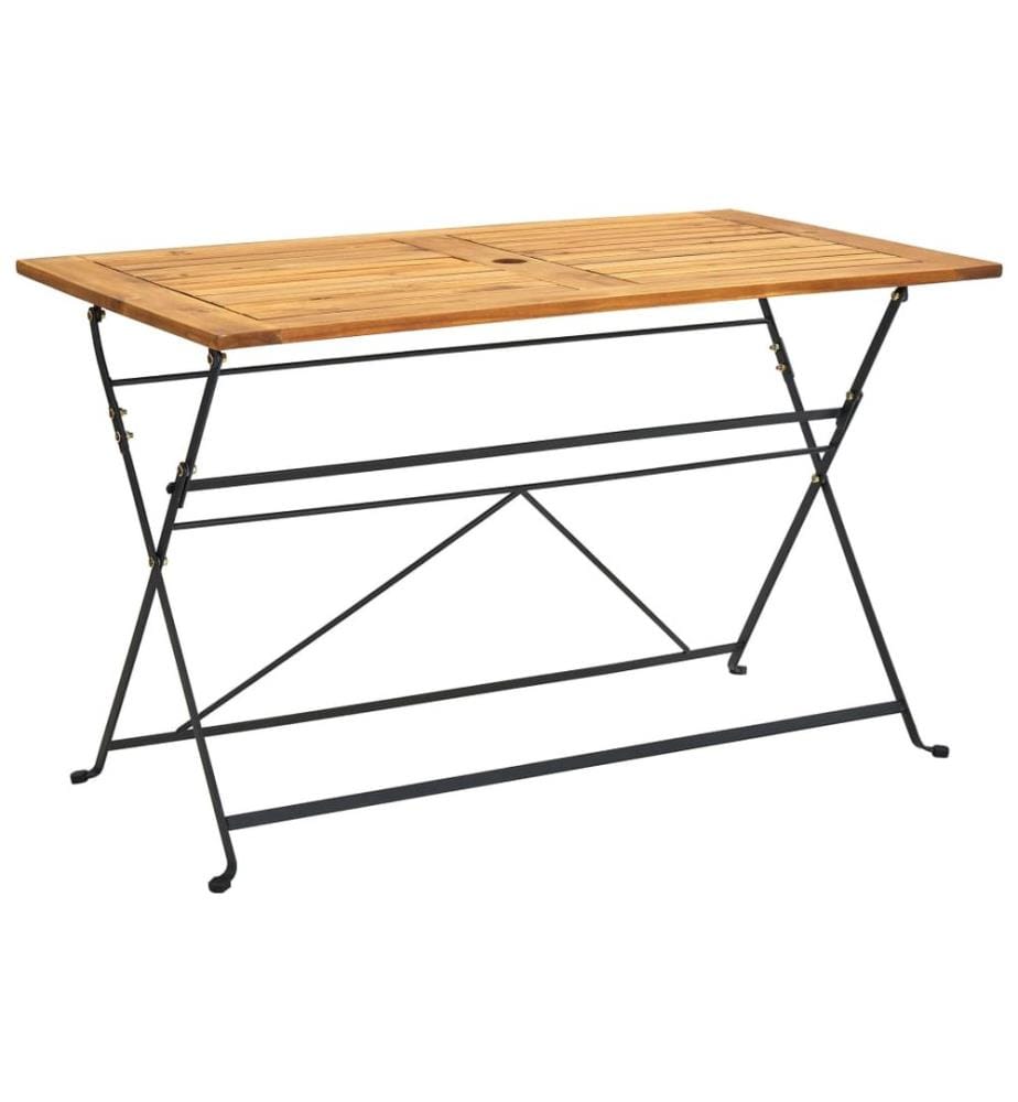 Folding Garden Table 120x70x74 cm Solid Acacia Wood