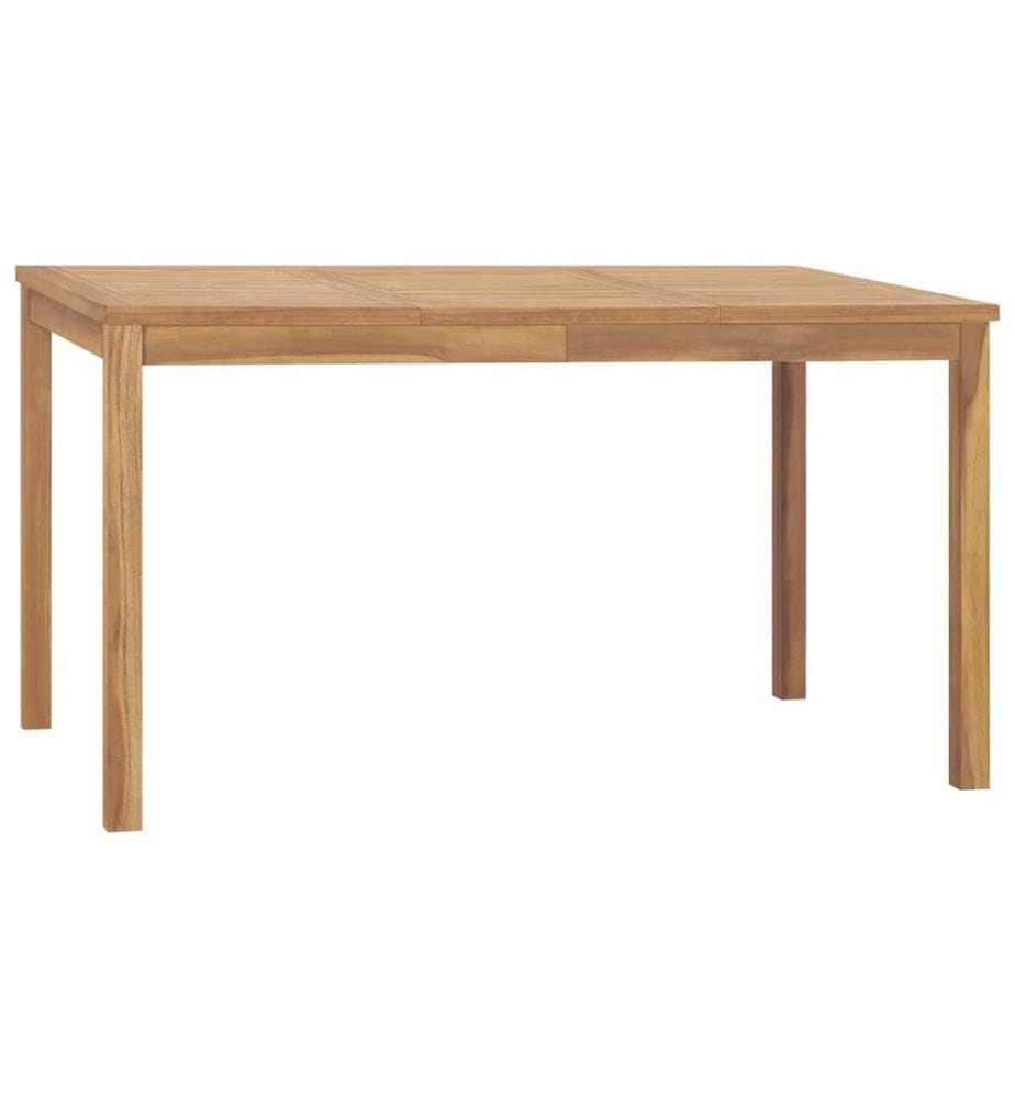 Garten-Esstisch 140x80x77 cm Massivholz Teak