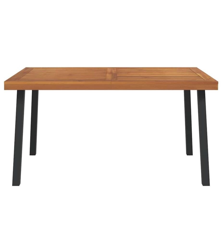 Gartentisch 150x90x75 cm Massivholz Akazie