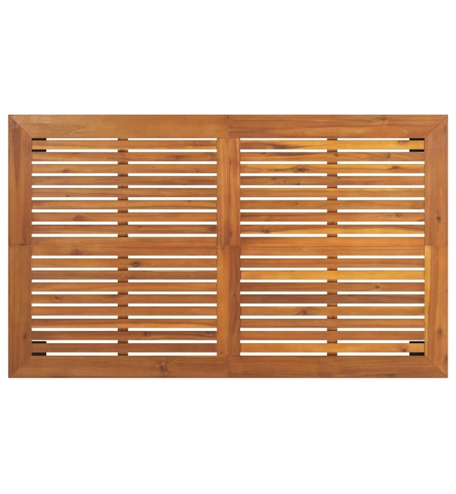 Gartentisch 150x90x75 cm Massivholz Akazie
