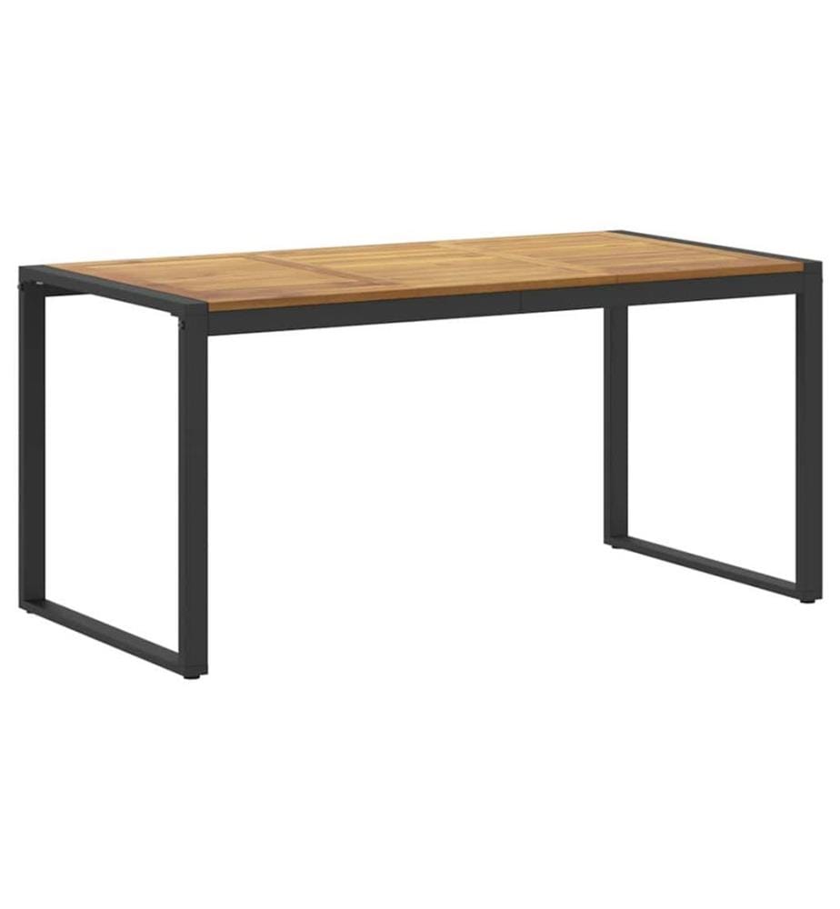 vidaXL Ensemble de salle à manger pour jardin 7 pcs Noir