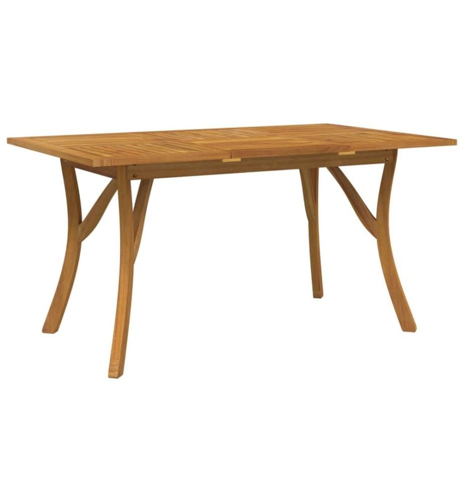 vidaXL Table de jardin 150x90x75 cm Bois d'acacia solide
