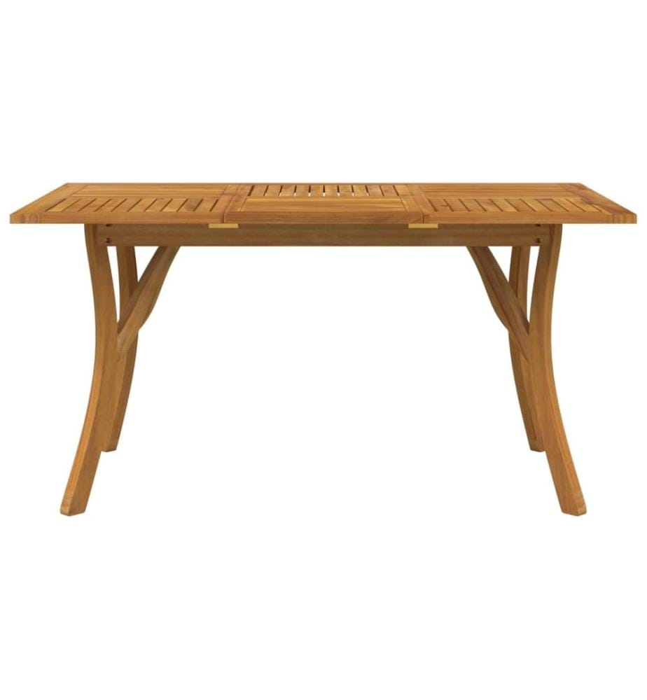 vidaXL Table de jardin 150x90x75 cm Bois d'acacia solide