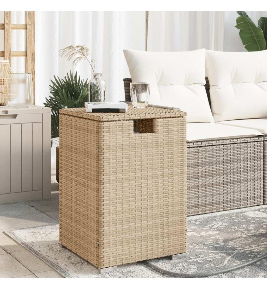 Table de couverture de bouteille de propane beige 40x40x60 cm