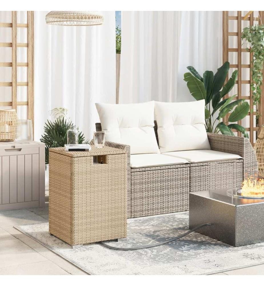 Table de couverture de bouteille de propane beige 40x40x60 cm