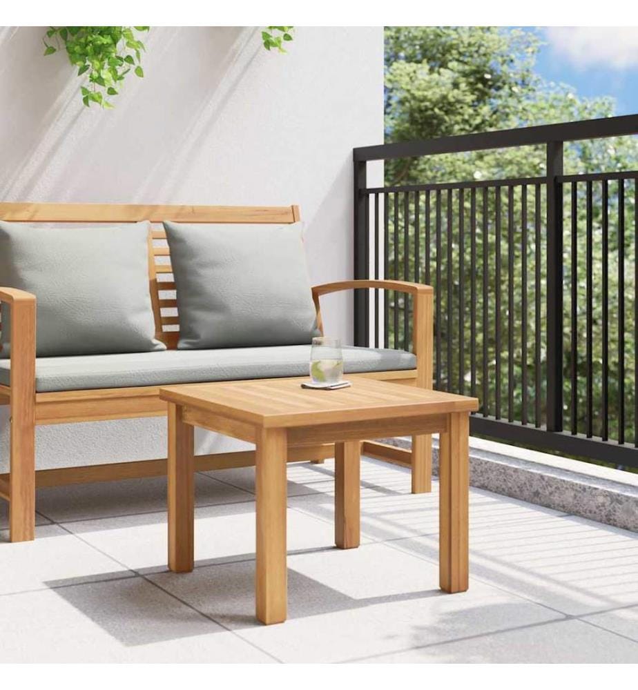 Table basse Marron 45 x 45 x 36 cm Bois de teck massif