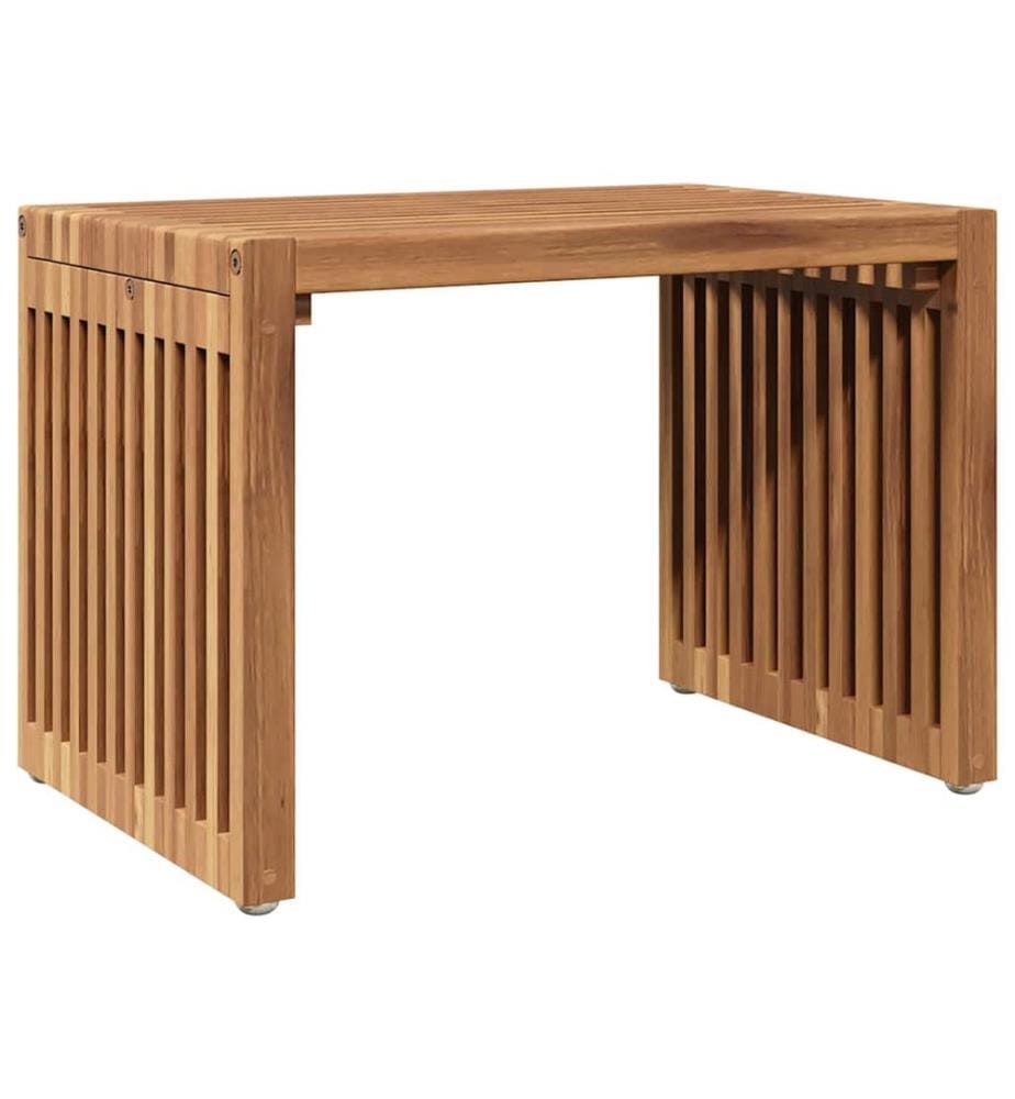 Garten-Beistelltisch Braun 50 x 32,5 x 35 cm Massivholz Teak