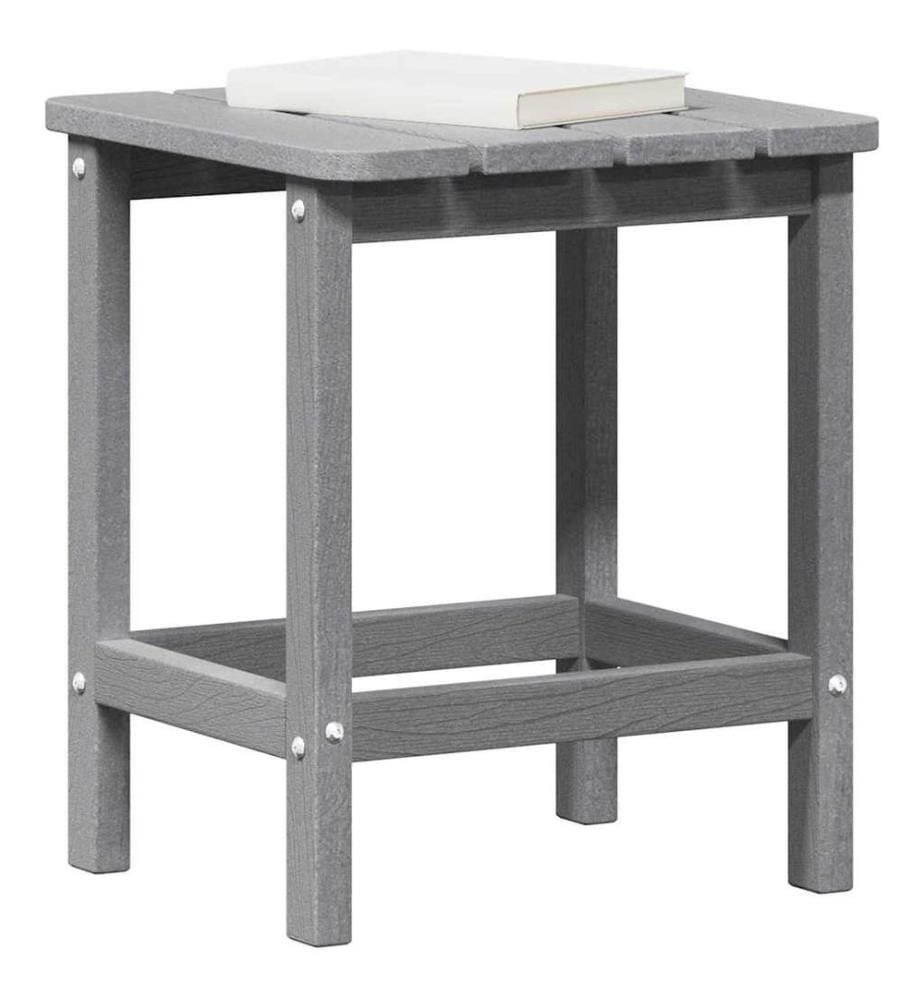 Beistelltisch Hellgrau 38 x 38 x 46 cm Polyethylen