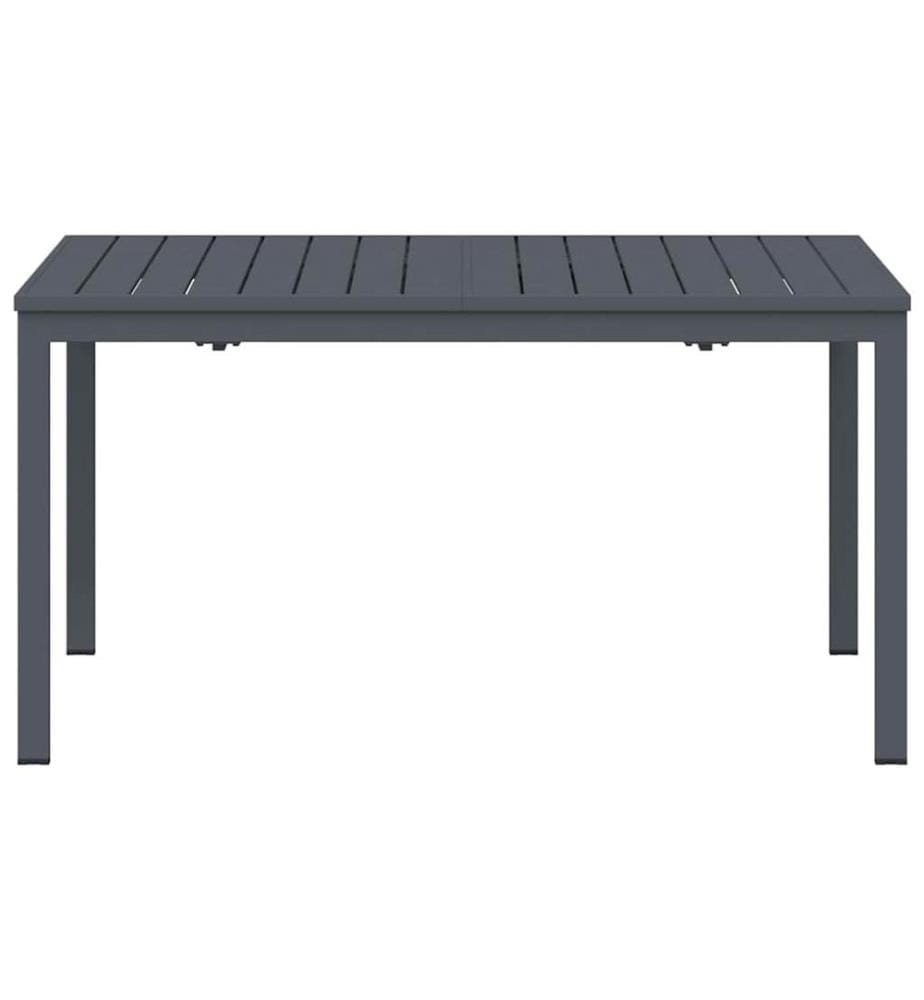 Table de patio Anthracite 180 x 80 x 74 cm