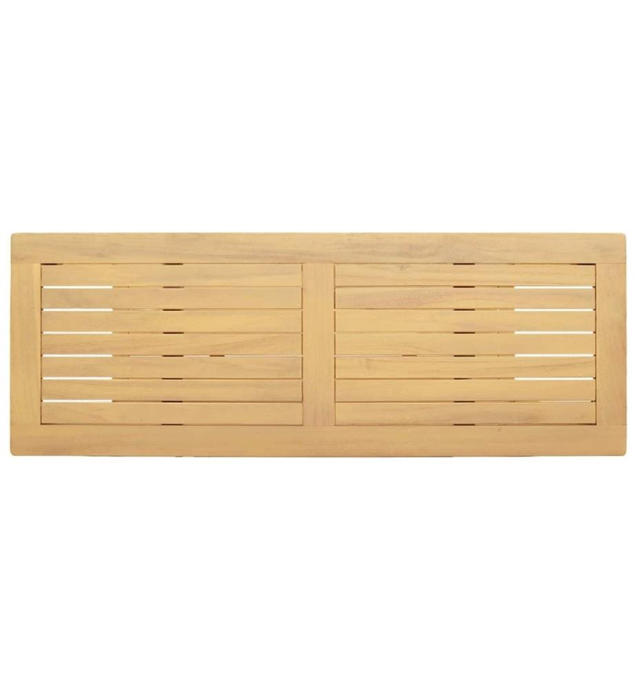 vidaXL Gartenkonsole Tisch Helles Akazienholz 110 x 40 x 75 cm