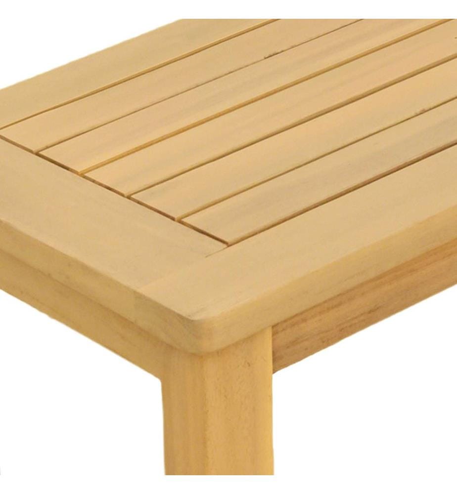 vidaXL Gartenkonsole Tisch Helles Akazienholz 110 x 40 x 75 cm