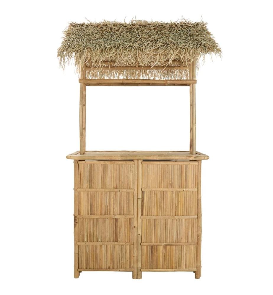 vidaXL Table de bar extérieure Naturel 115 x 95 x 215 cm Bambou