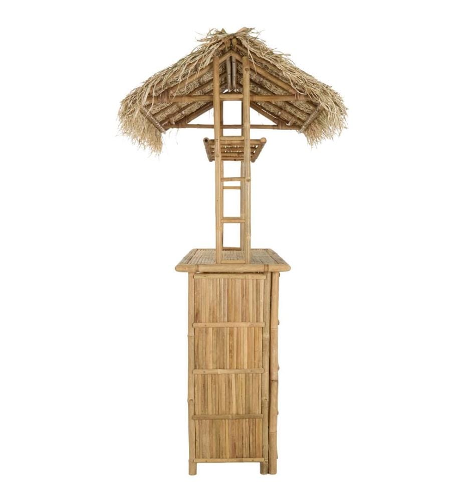 vidaXL Table de bar extérieure Naturel 115 x 95 x 215 cm Bambou