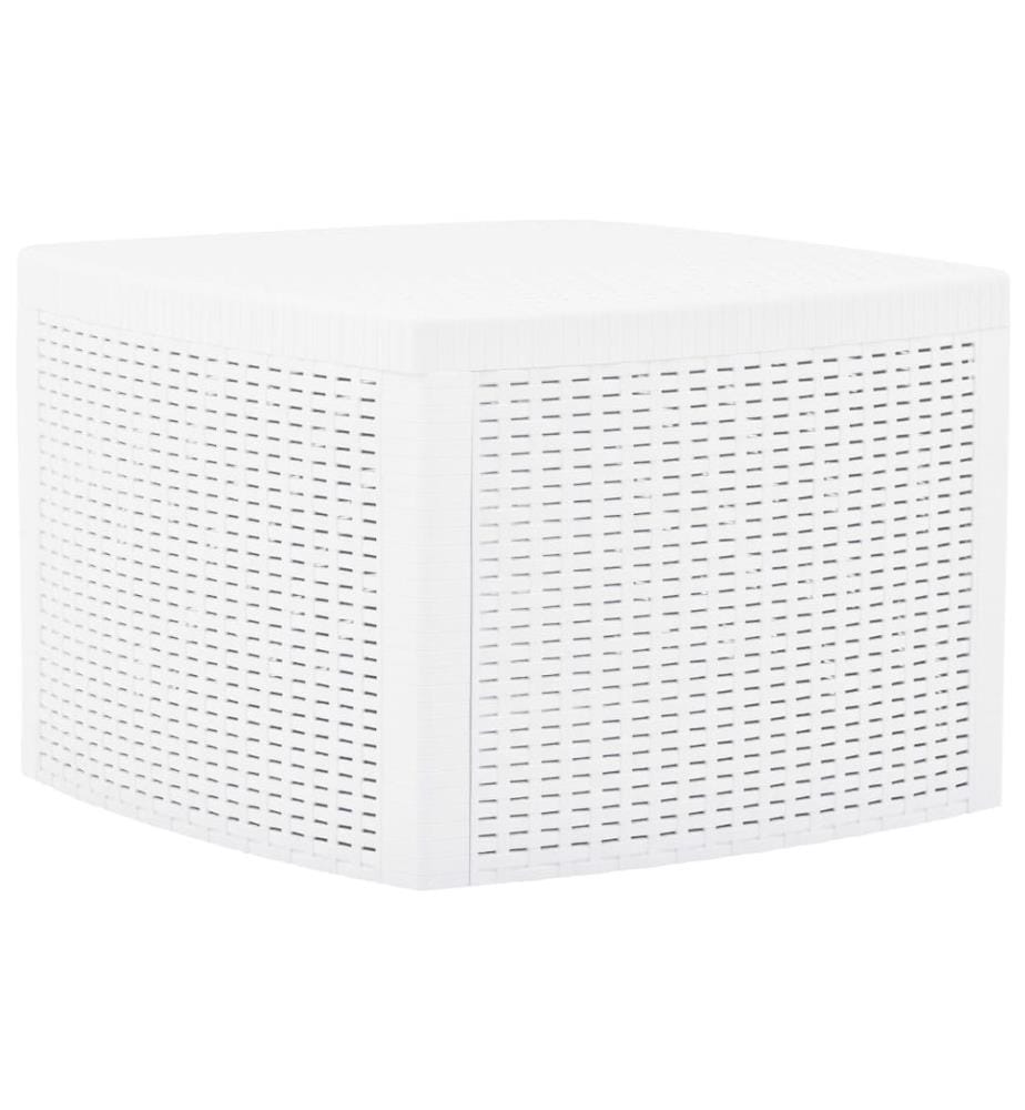 Beistelltisch Weiss 54×54×36,5 cm Kunststoff