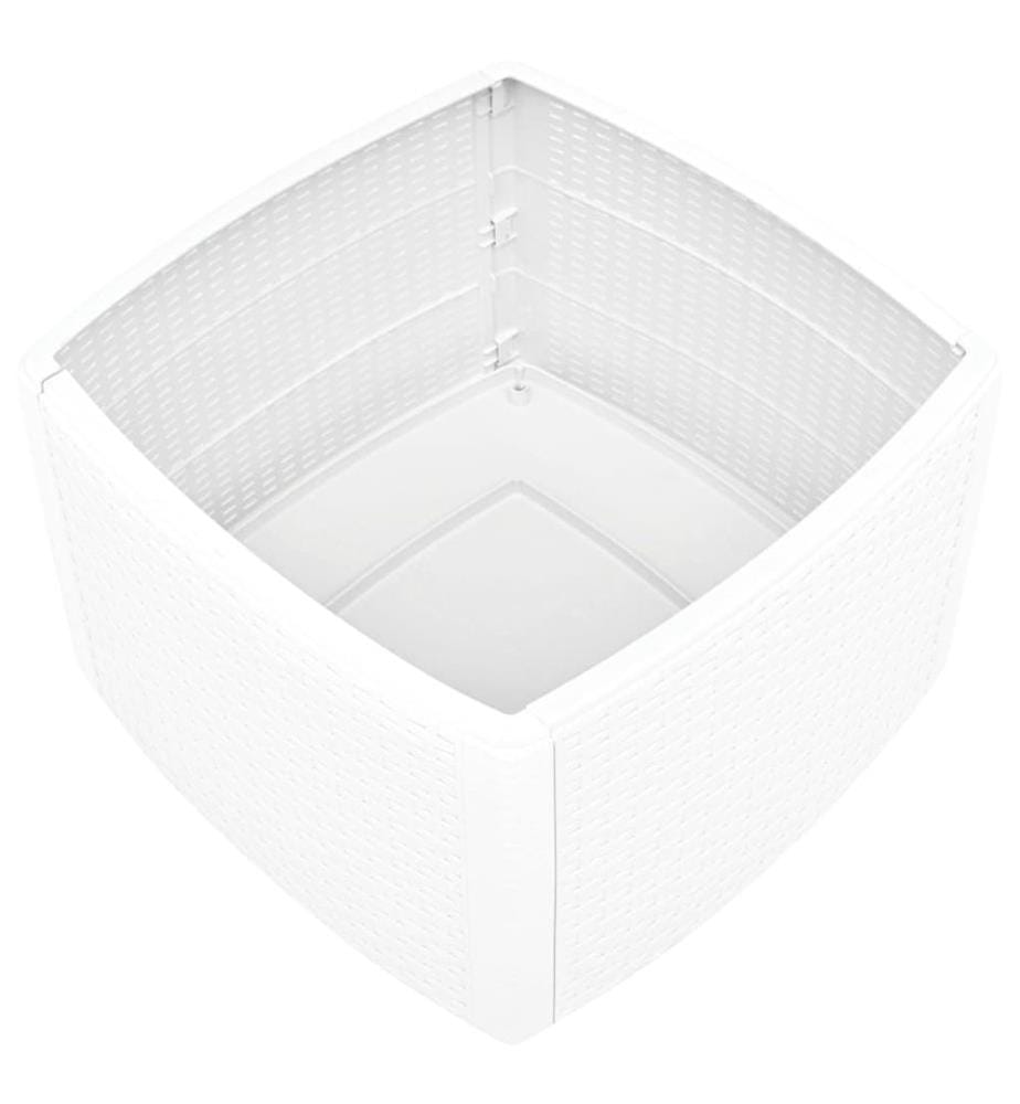 Beistelltisch Weiss 54×54×36,5 cm Kunststoff