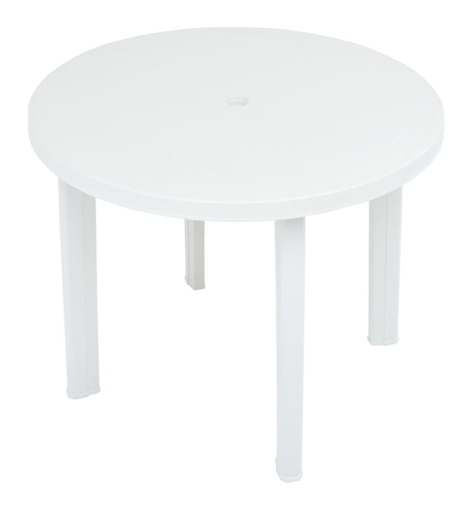 Table de jardin Blanc 89 cm Plastique