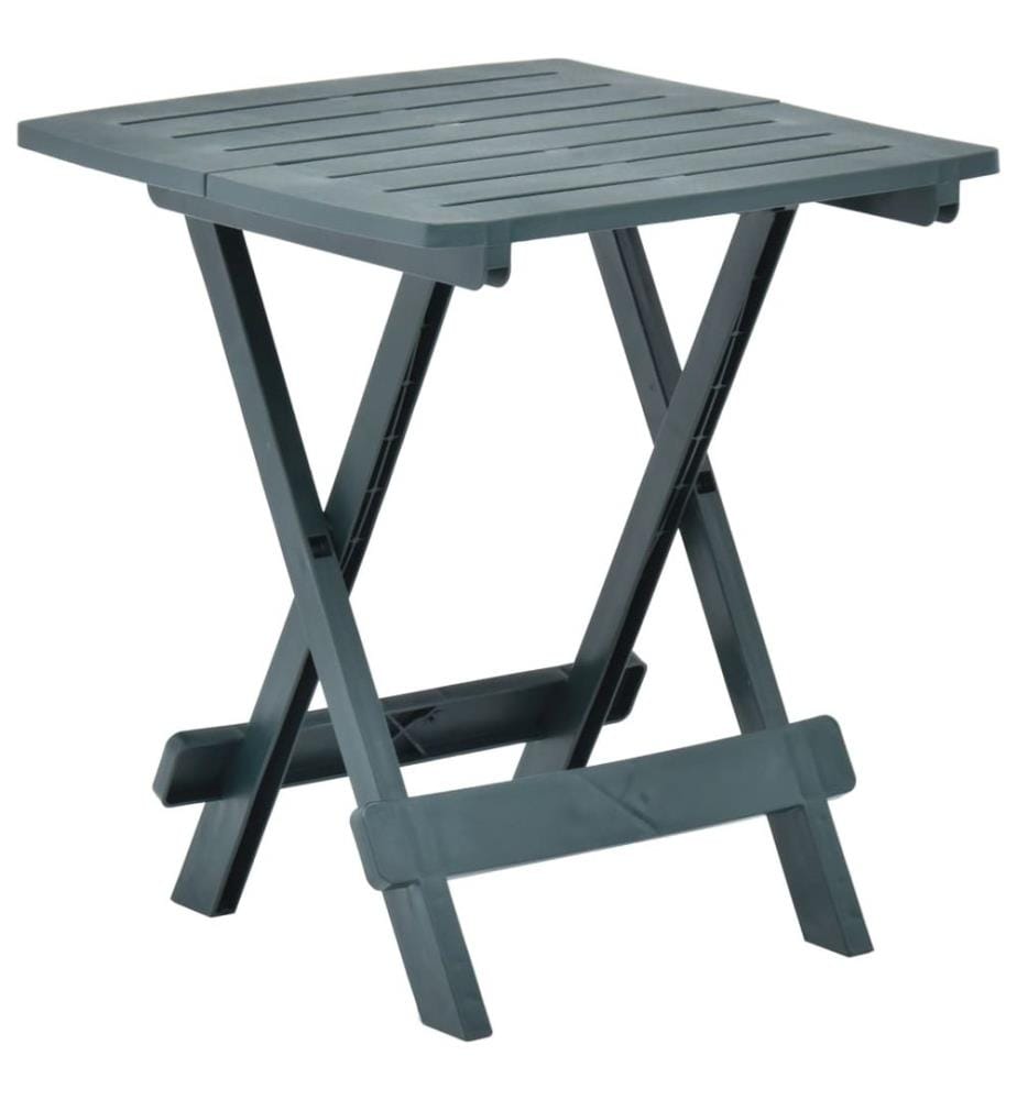 Table pliable de jardin vert 45x43x50 cm plastique