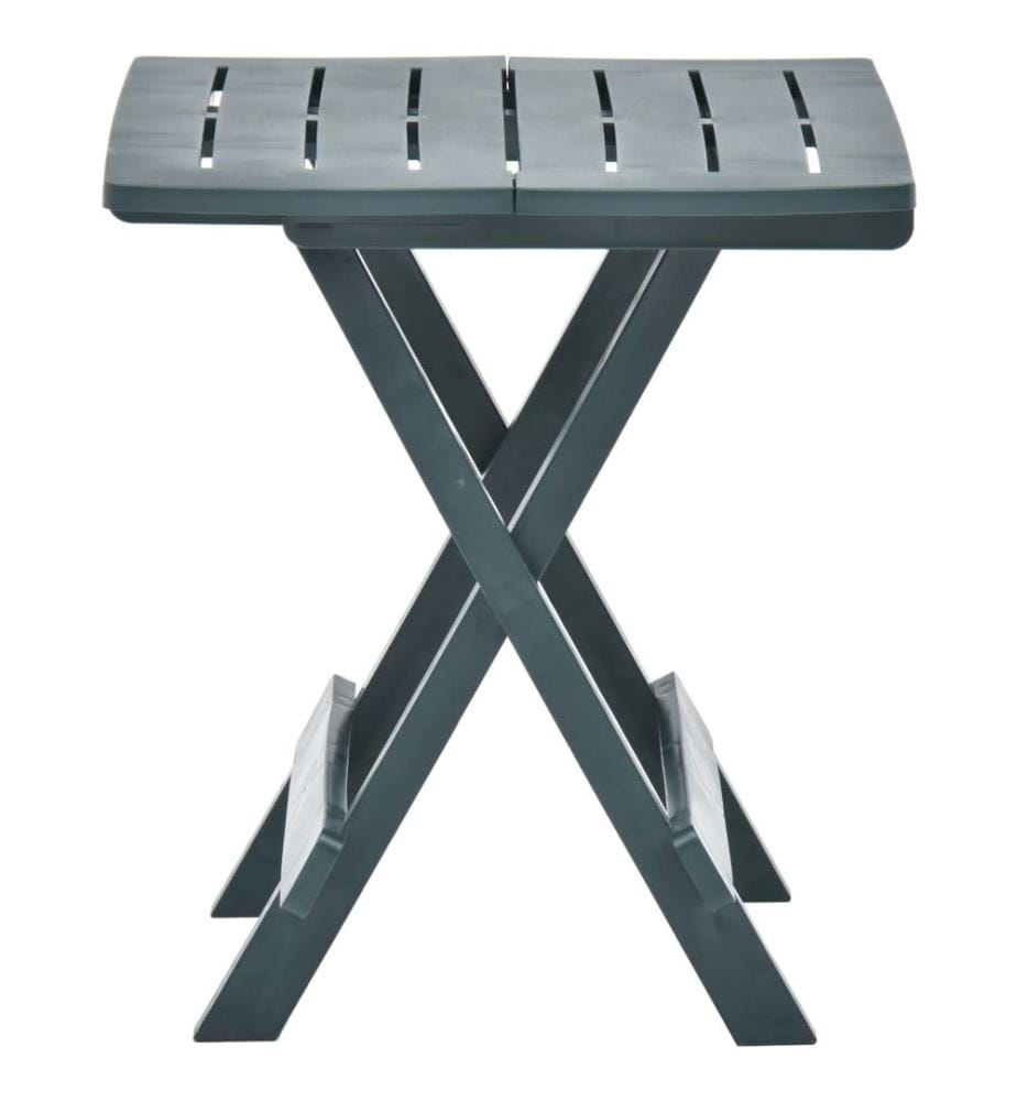 Table pliable de jardin vert 45x43x50 cm plastique
