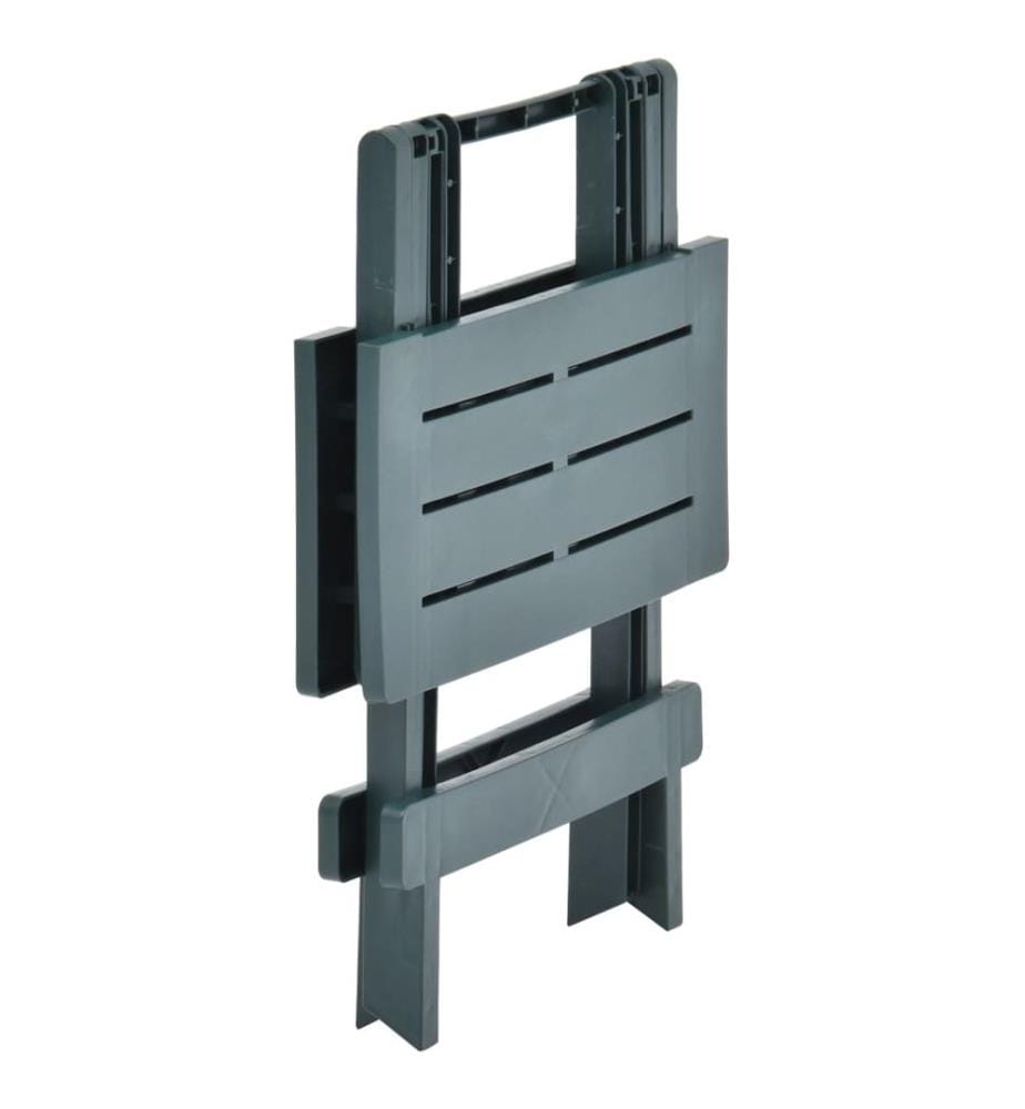 Table pliable de jardin vert 45x43x50 cm plastique