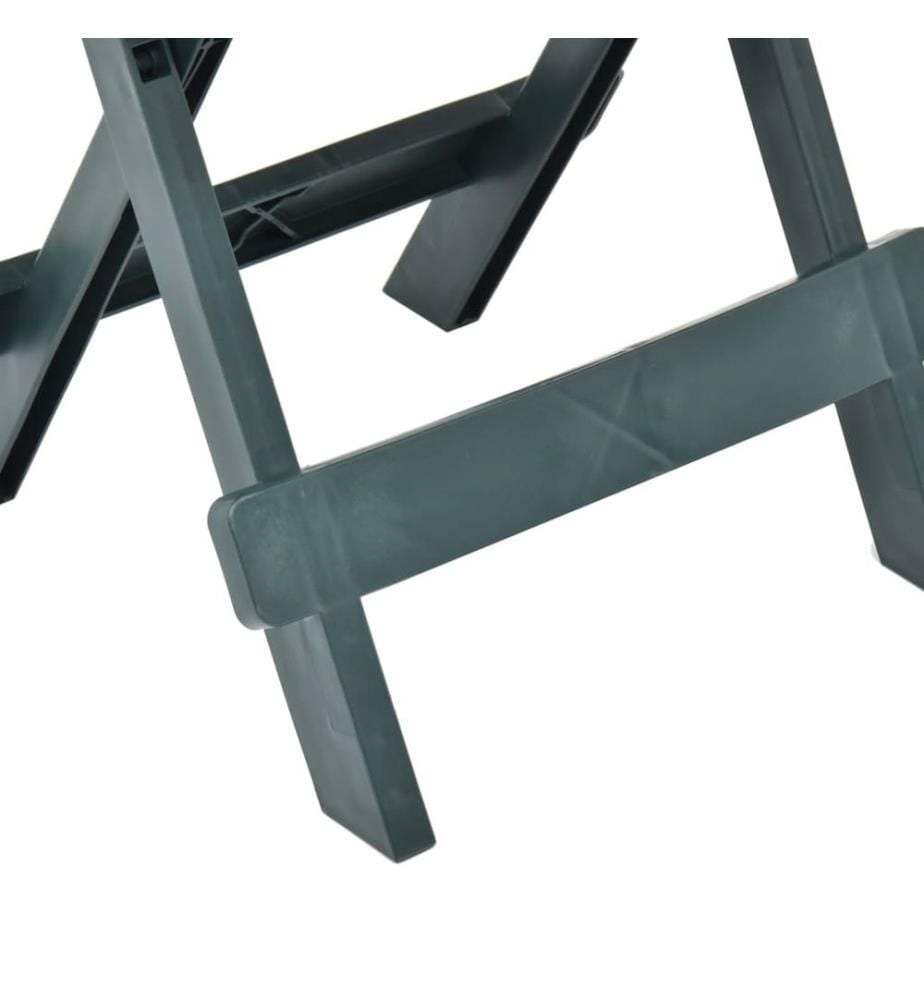 Table pliable de jardin vert 45x43x50 cm plastique