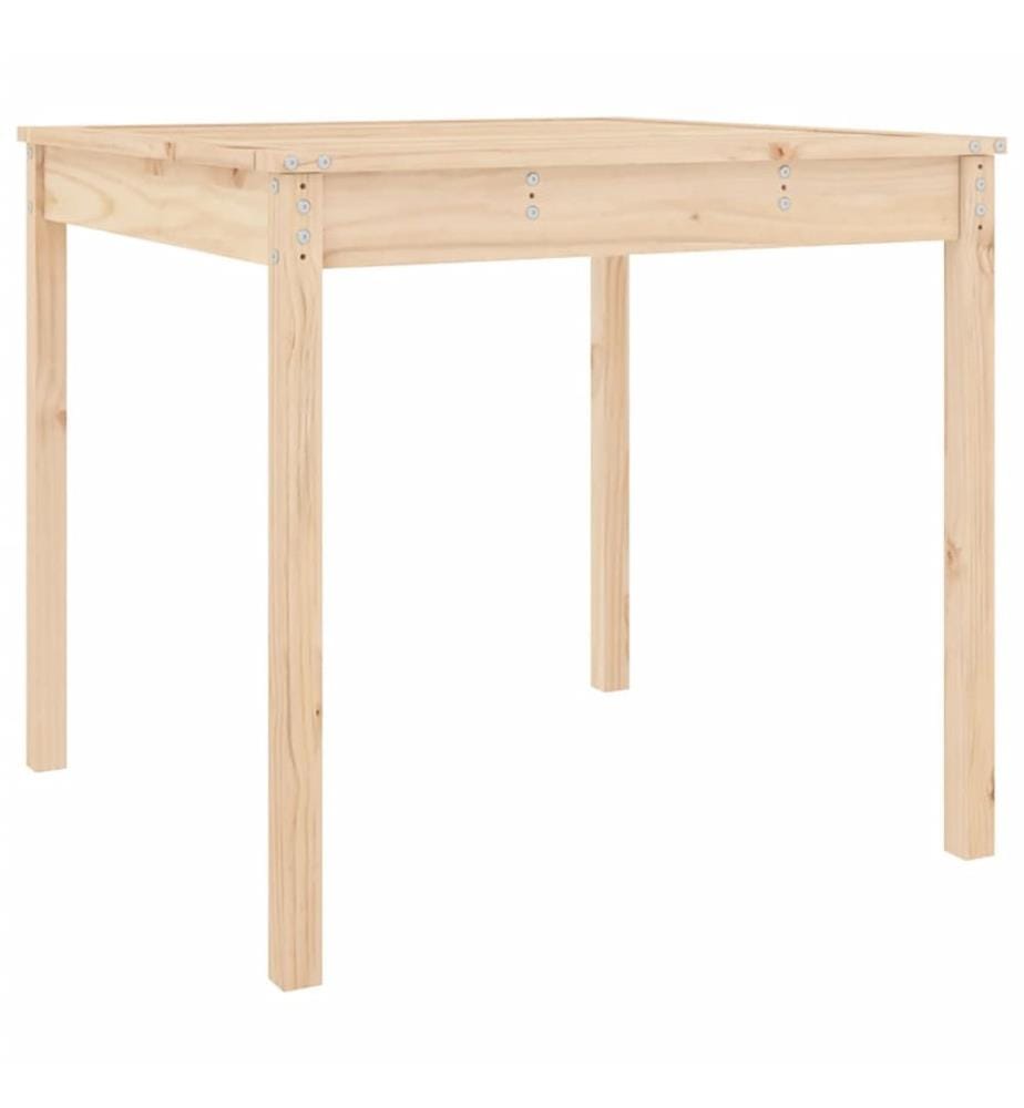 Garden table 82,5x82,5x76 cm solid pine wood