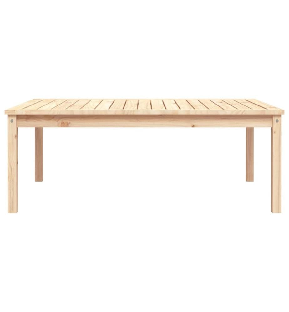 Garden table 121x82,5x45 cm solid pine wood