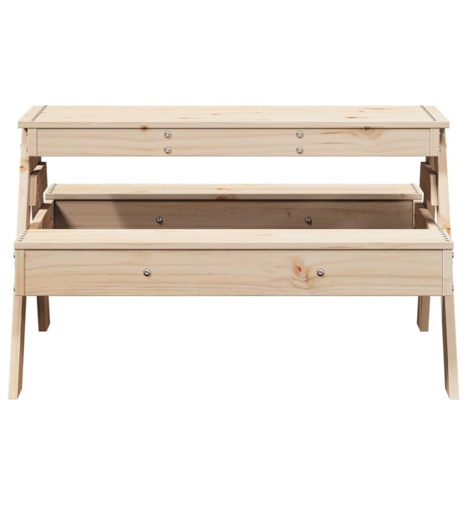 Table de pique-nique pour enfants 88x97x52cm bois massif de pin