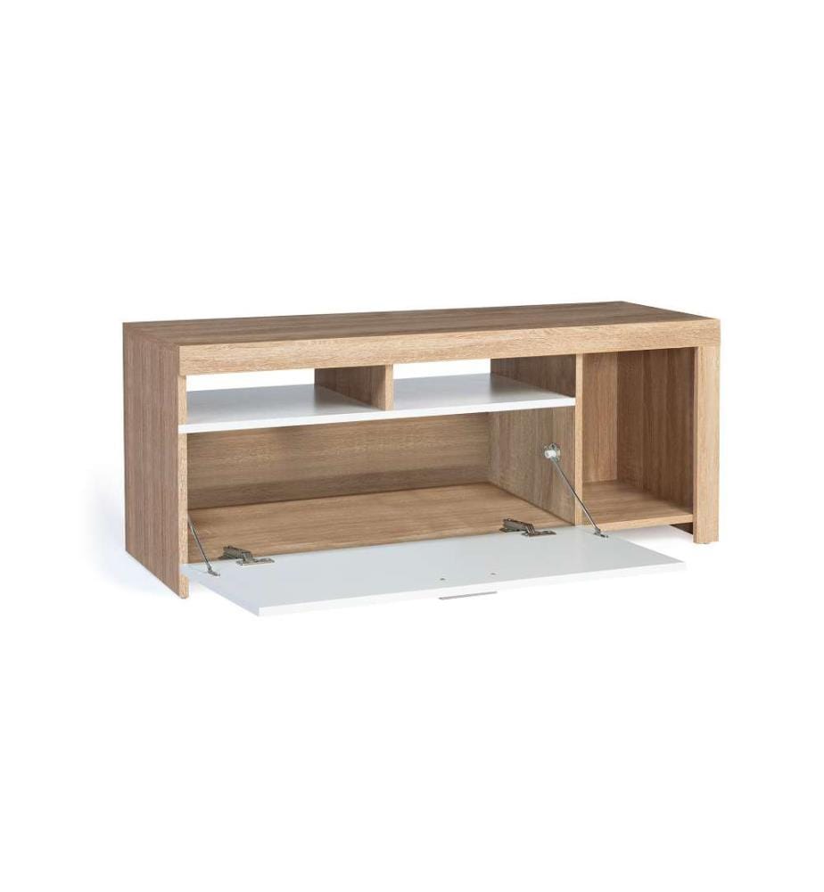 TV-Möbel Maryse 110 x 40 x 45 cm - Holz & Weiss