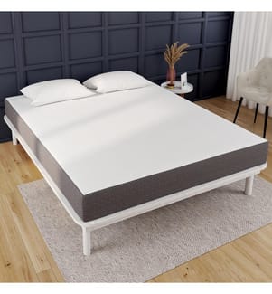 Matelas mémoire de forme épaisseur 20cm blanc et gris 160x200cm