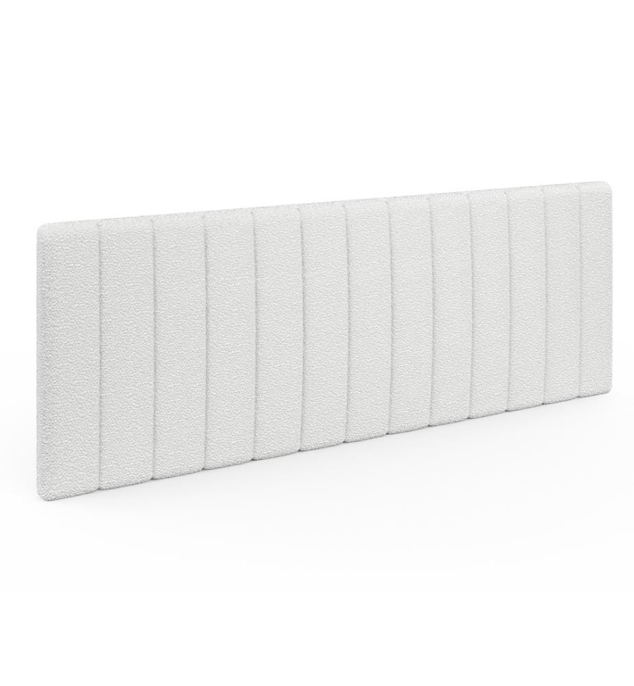Tête de Lit murale Céline en bouclette 160cm - Blanc